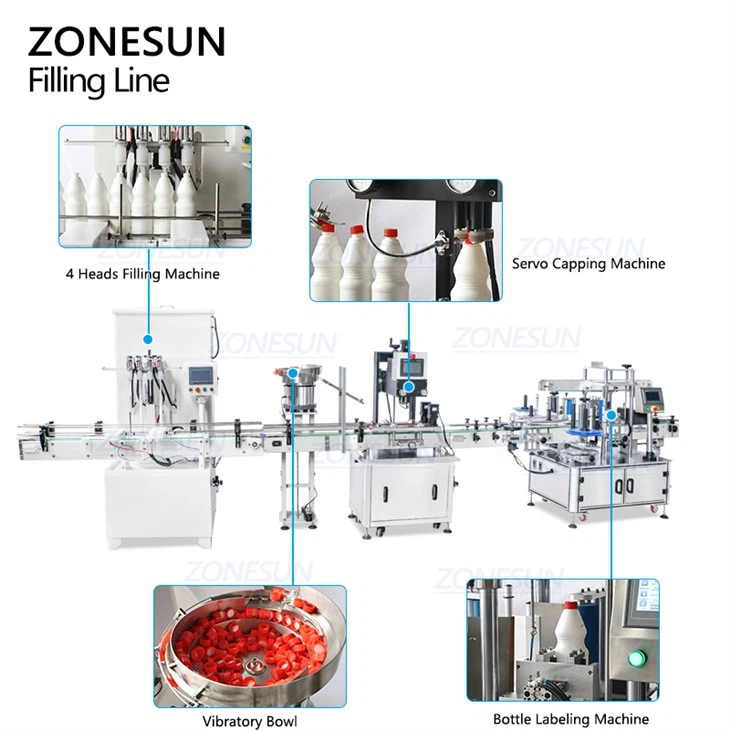 Automatic Pesticide Filling Capping Labeling Machine