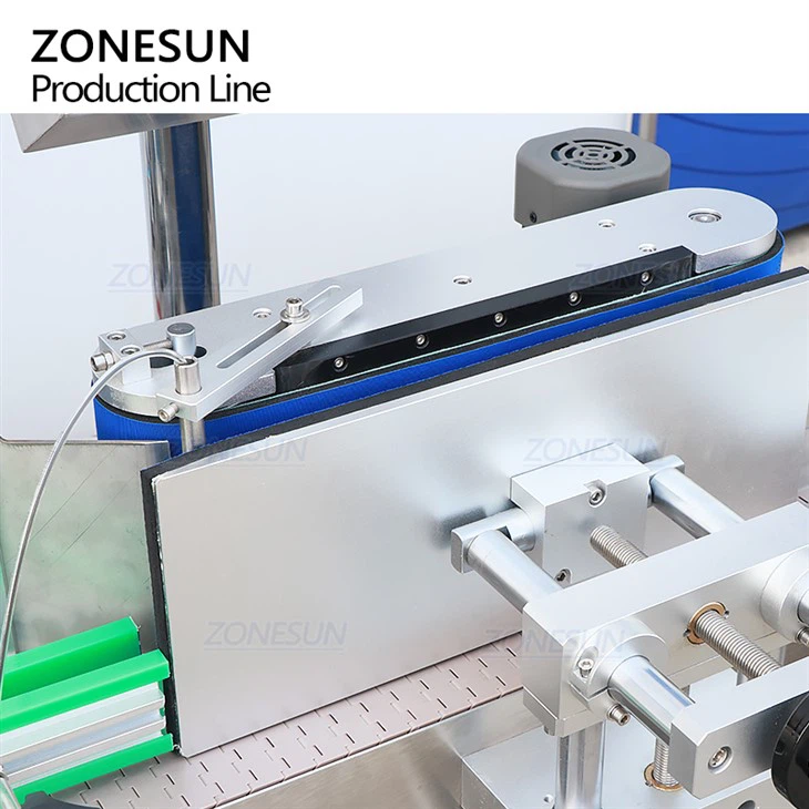 Vial labeling belt
