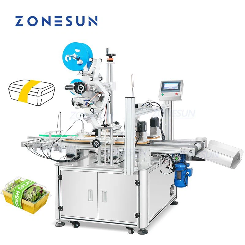 Automatic Wrap Labeler For Food Boxes