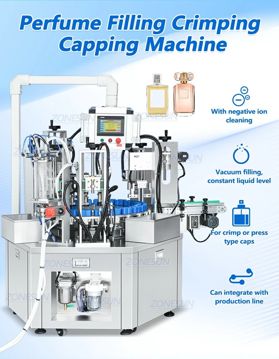 Perfume Bottle Rinsing Filling And Capping Machine Perfume Bottle Rinsing Filling And Capping Machine