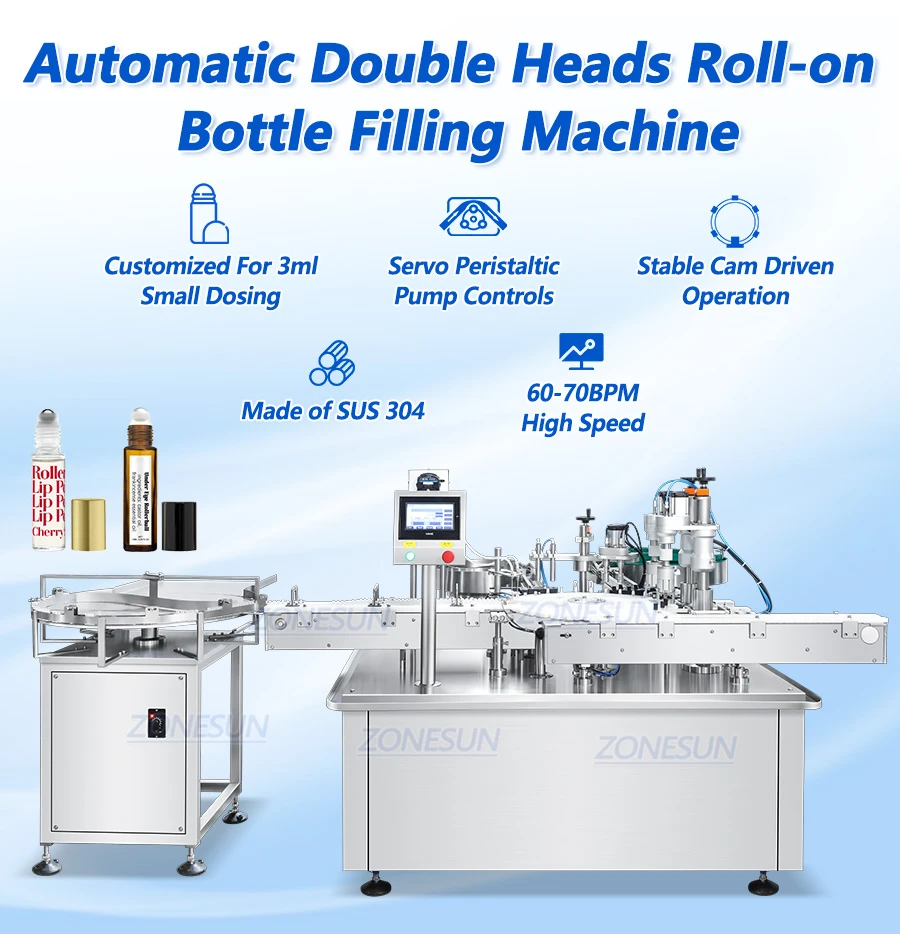 Automatic Roller Ball Bottle Filling And Capping Machine Automatic Roller Ball Bottle Filling And Capping Machine