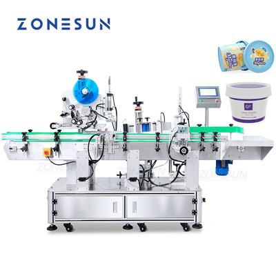Automatic Bucket Top And Side Labeling Machine