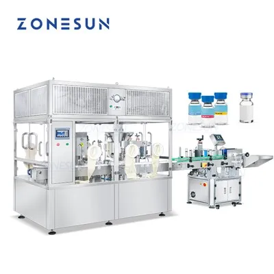 Liquid Vial Filling Capping Labeling Machine