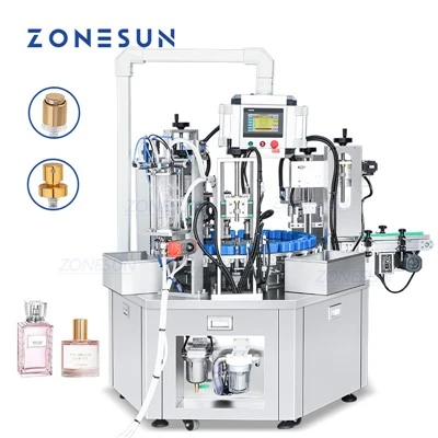 Perfume Bottle Rinsing Filling And Capping Machine